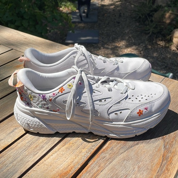 Hoka Shoes - HOKA Vibrant Blooms Clifton Floral Sneakers